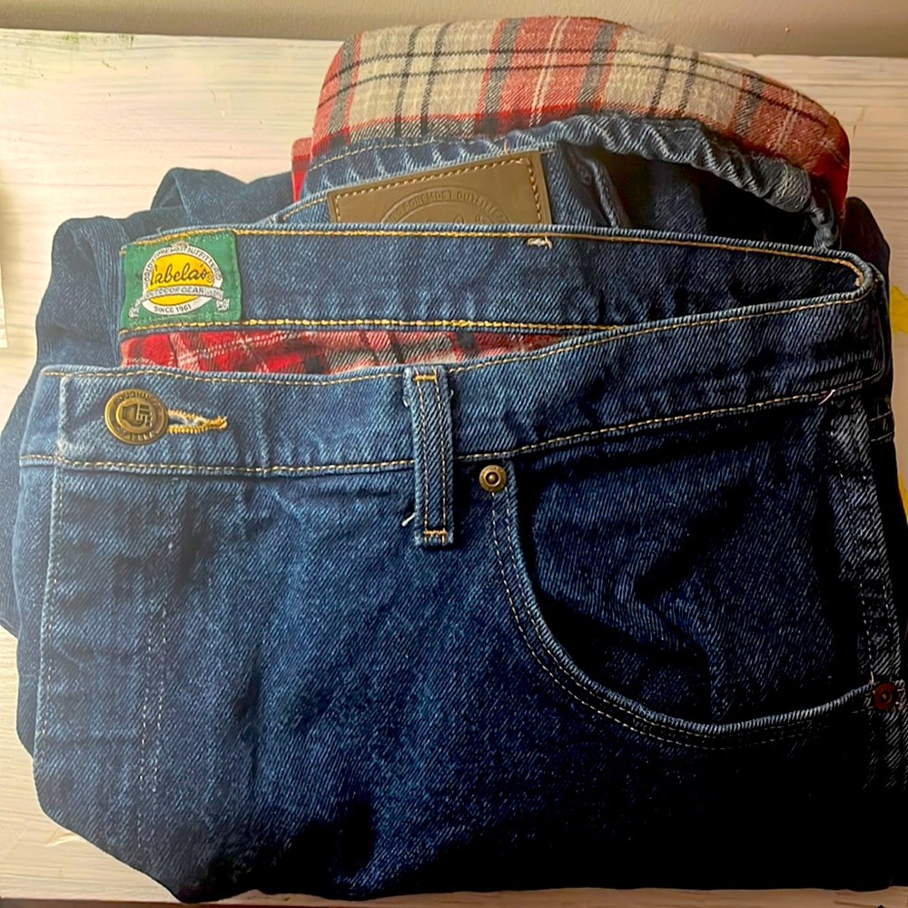 Cabela’s Flannel Jeans 42/30